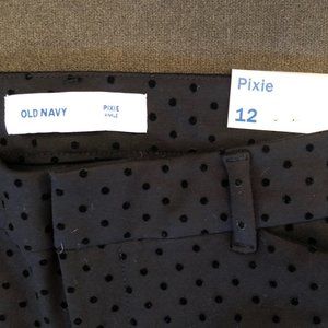 *NEW* NWT Old Navy Pixie Black Polka Dot pants